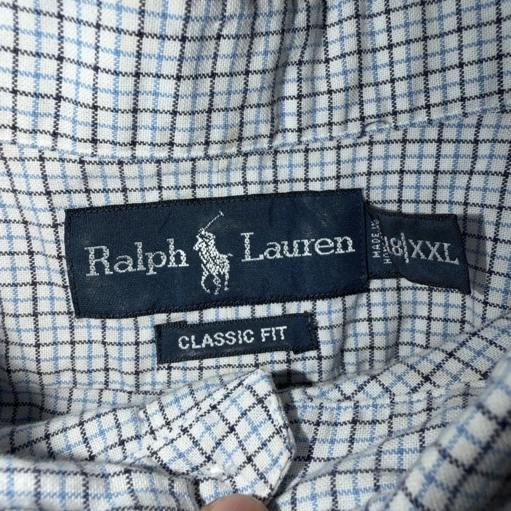 Polo Ralph Lauren Classic Fit Button Down Men's Size 2XL Blue Horse